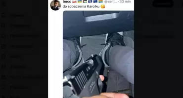 Policja bada groźbę wobec prezydenta Karola Nawrockiego. Kim jest mężczyzna z bronią?