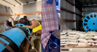 Dolnośląska KAS i CBŚP przejmują narkotyki ukryte w szpuli kabla [NAGRANIE]