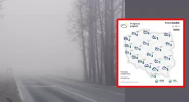 Prognoza pogody: Chłodny wyż nad Polską – mgły, marznące opady i śliskie drogi