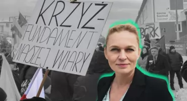 Spór o krzyż w szkole w Kielnie. Ministra edukacji Barbara Nowacka apeluje o nieupolitycznianie sprawy