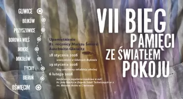 VII Bieg Pamięci ze Światłem Pokoju. Uczniowie pobiegną z Oświęcimia do Gliwic