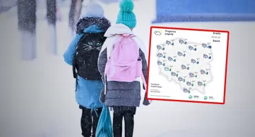 Silny mróz w Polsce. Szkoły przechodzą na tryb zdalny