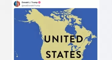 Trump publikuje mapę rozszerzonych USA. Niebywałe co na niej umieścił 