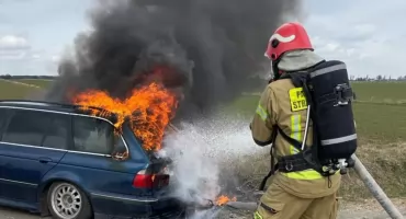 Dramatyczna noc w Rybnie. Hala stanęła w ogniu