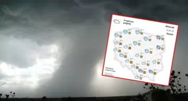 Pogoda na najbliższe dni. Burze, grad i silny wiatr wracają do części Polski