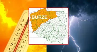 Prognoza pogody w Polsce – ostrzeżenie przed upałem i burzami 